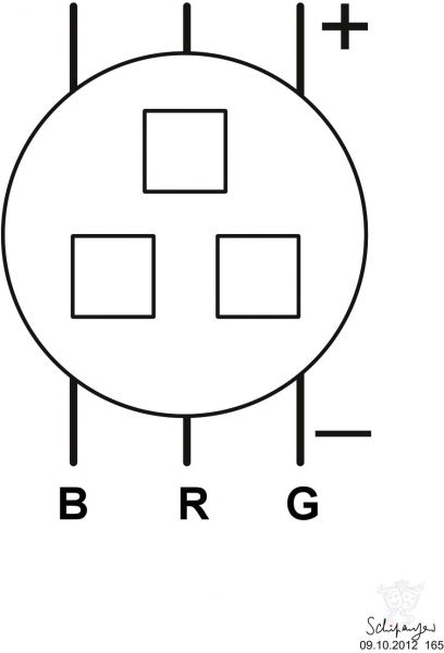 LED TCL 9W TMH-11 V2 B-R-G