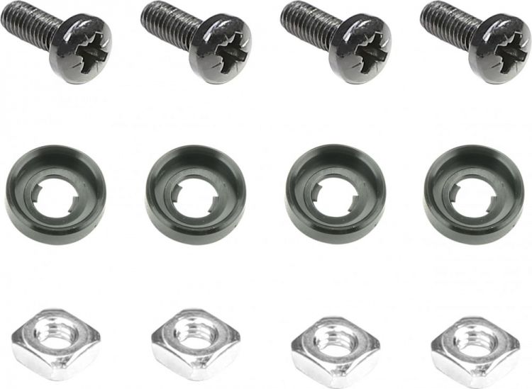 Adam Hall 19" Parts 5929 M12 AH 4 x Kreuzschlitzschraube M6 x 16 schw