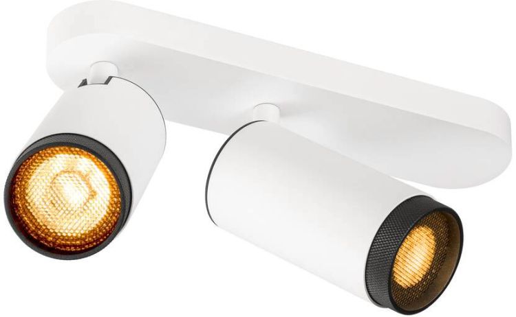 SLV GRIP! L, SPOT CL, double, QPAR51, Deckenaufbauleuchte, zylindrisch, 2 x max. 6 Watt, weiß