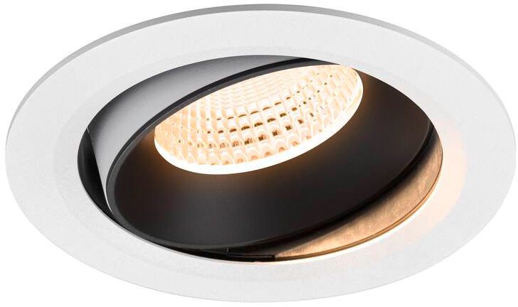 SLV NUMINOS® MOVE XL, Deckeneinbauleuchte weiß/schwarz 2700 K 55°