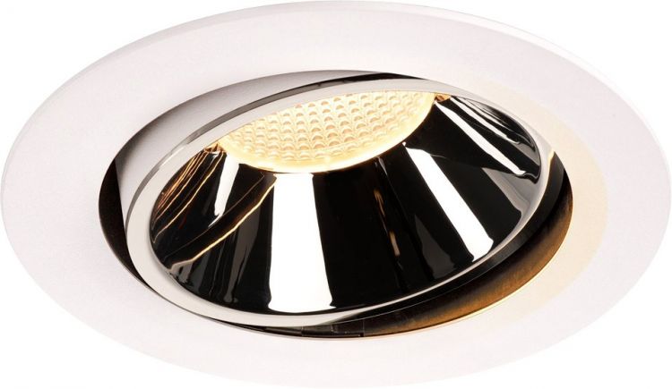 SLV NUMINOS, encastré de plafond intérieur, 40°, blanc/chrome, LED, 3000K, orientable