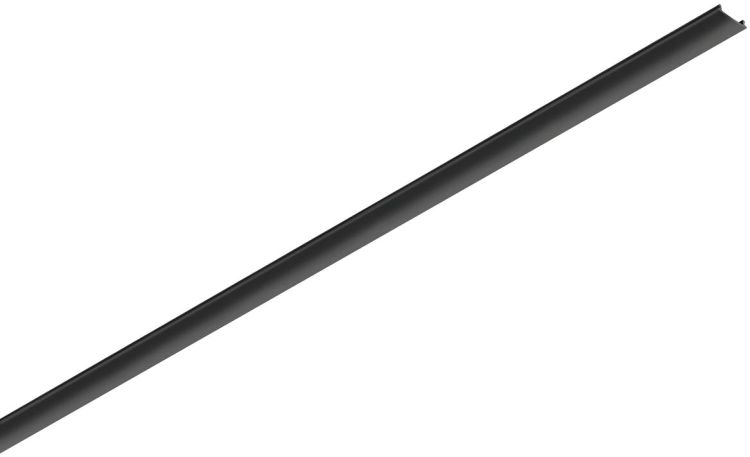 SLV 48V TRACK Schienenabdeckung, 26mm, für Aufbauschiene tief und Einbauschiene, 2m, schwarz