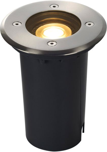SLV SOLASTO, Bodeneinbauleuchte, rund, Edelstahlblende, GU10 -B-Stock-