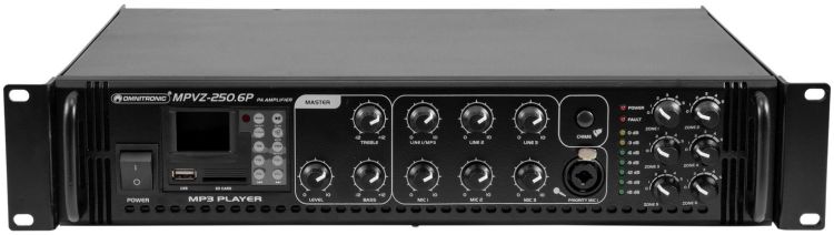 OMNITRONIC MPVZ-250.6P Mischverstärker