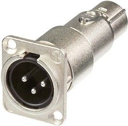 Neutrik NA 3 MDF Durchgangsadapter XLR male auf XLR female