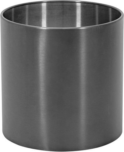EUROPALMS STEELECHT-35 Nova, Edelstahlübertopf, anthrazit, Ø35cm