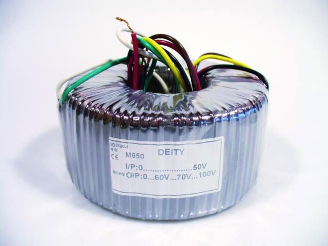 Ringkerntrafo Sec.: 60V/70V/100V Pri.: 50V (M650) PAP-650