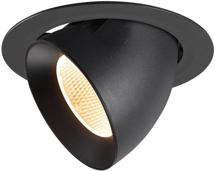 SLV NUMINOS® GIMBLE XL, Deckeneinbauleuchte,, 3000 K, 20°, schwarz