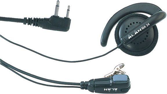 MA 24-L, Clip Mikrofon mit Ohrhörer 90° Stecker (L-Type)