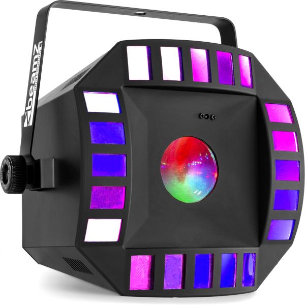 beamZ Cub4 II LED Quad Derby mit Mondblume