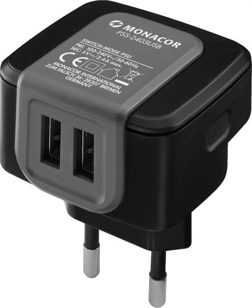 MONACOR PSS-2405USB USB-Steckernetzgeraet 2,4A