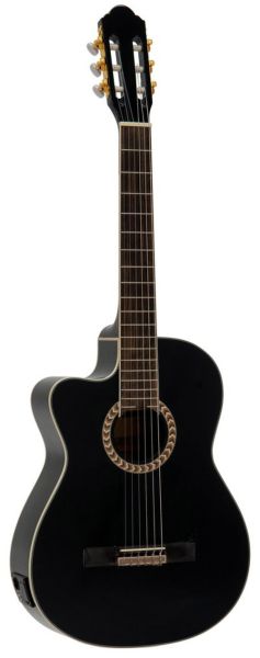 DIMAVERY CN-600L Klassikgitarre, schwarz