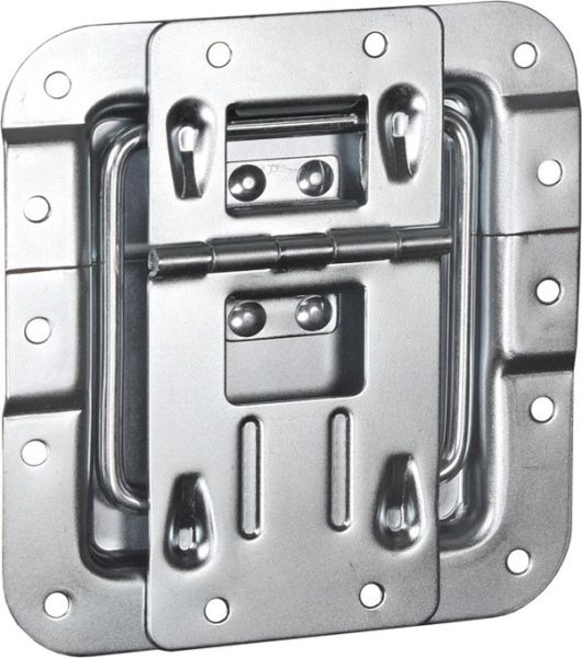Adam Hall Hardware 270736 Deckelfeststeller kurz gekröpft mit Scharnier