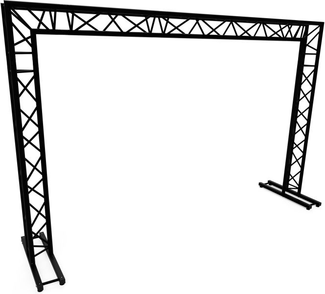 Naxpro-Truss FD33 Traversen Torbogen Spitze innen schwarz 4,00 x 2,57 m (BxH)