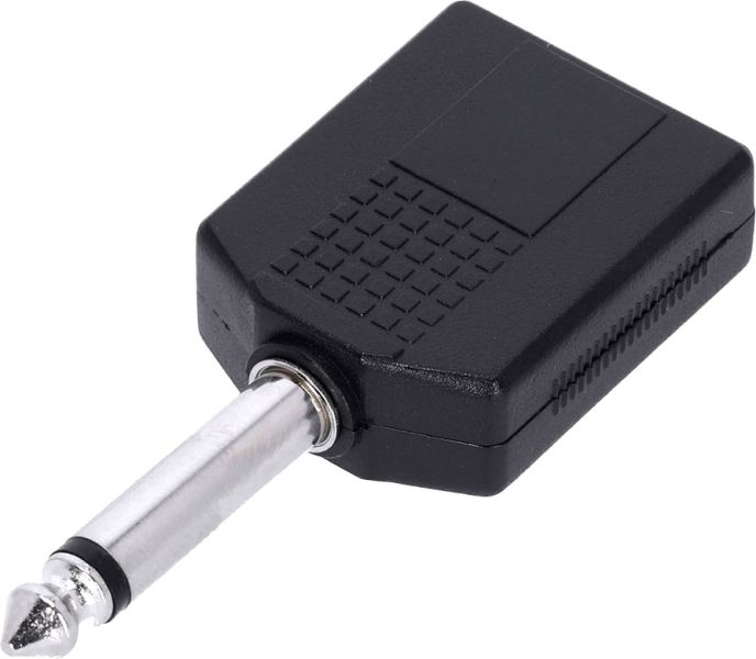 Adam Hall Connectors 4 STAR AY JF2 JM2 - Y-Adapter 2 x 6,3 mm Klinke TS female auf 6,3 mm Klinke