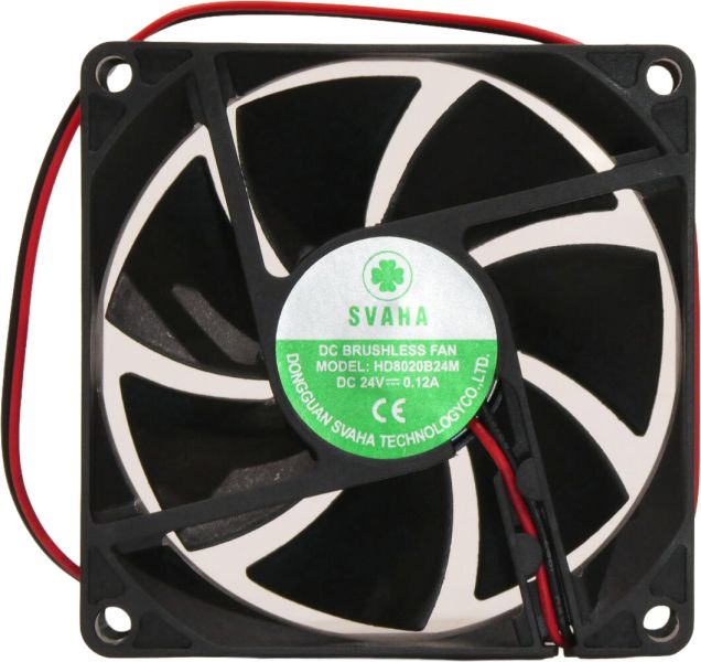 Lüfter 24V/0,12A 80x80x20mm (HD8020B24M)