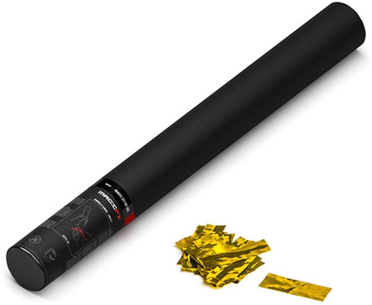 Magic FX Handbetriebene Konfettikanone 50cm - Gold Metallic