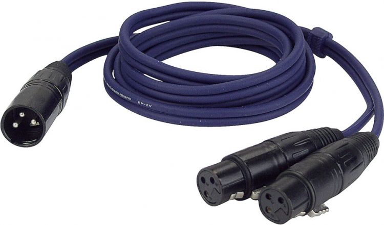 DAP FL38 - bal. XLR/M 3 p. > 2 XLR/F 3 p. 1,5 m