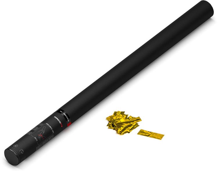 Magic FX Handbetriebene Konfettikanone PRO 80cm - Gold Metallic