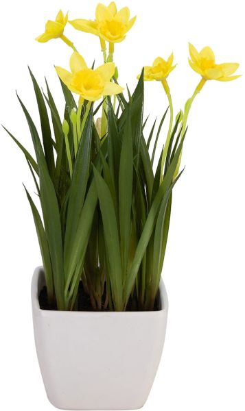 EUROPALMS Narzisse, Kunstpflanze, 23cm