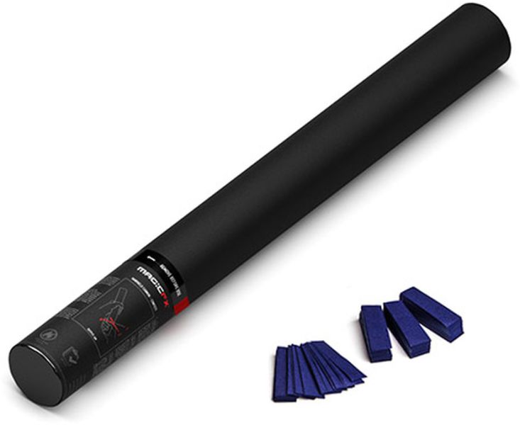 Magic FX Handbetriebene Konfettikanone 50cm - Dunkelblau
