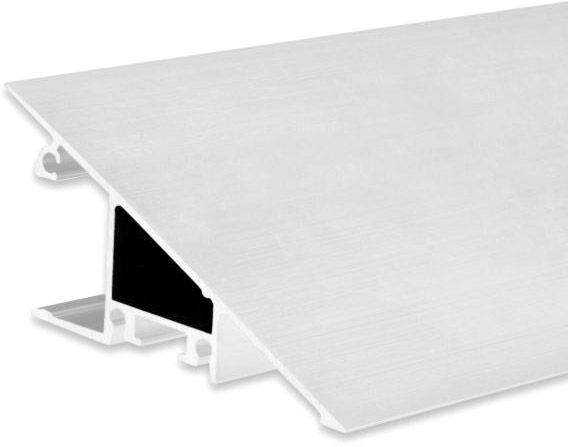 ISOLED LED Aufbauleuchtenprofil HIDE TRIANGLE Aluminium weiß RAL 9003, 200cm