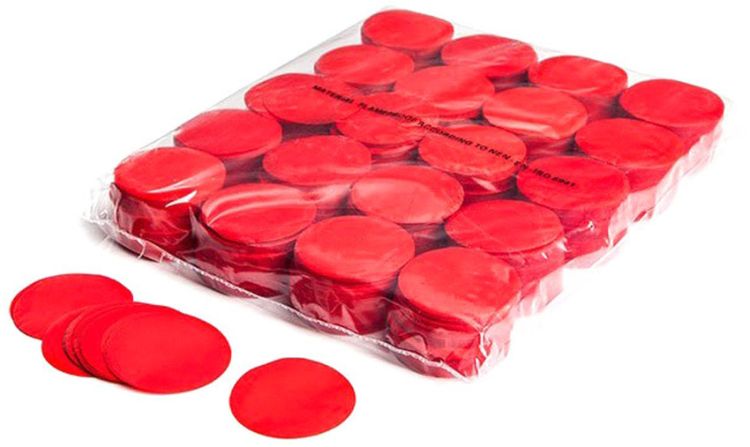 Magic FX Slowfall Konfetti Rund Ø 55mm - Rot 1kg