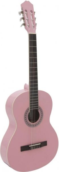 DIMAVERY AC-303 Klassikgitarre, pink -B-Stock-