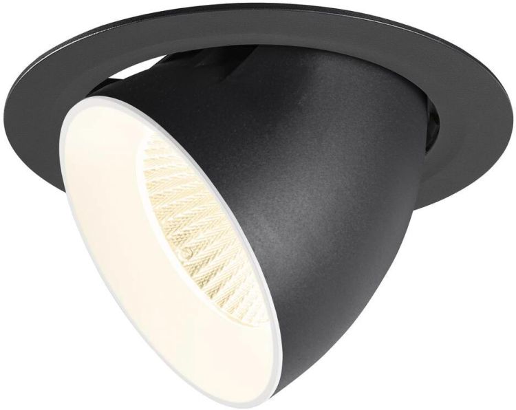 SLV NUMINOS® GIMBLE XL, Deckeneinbauleuchte,, 4000 K, 40°, schwarz / weiß