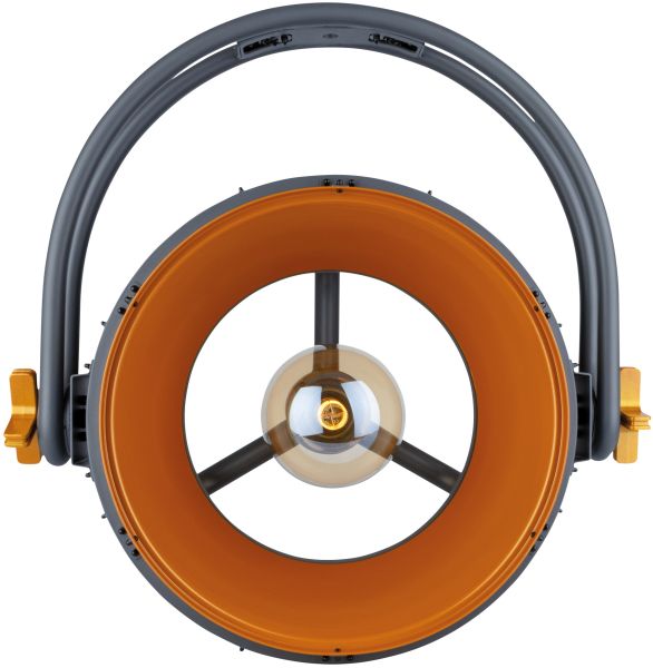 SHOWTEC Edison Vintage 2 – Retro-DMX-LED-Leuchte in Hellgold/Grau mit Dimmer und E27-Fassung