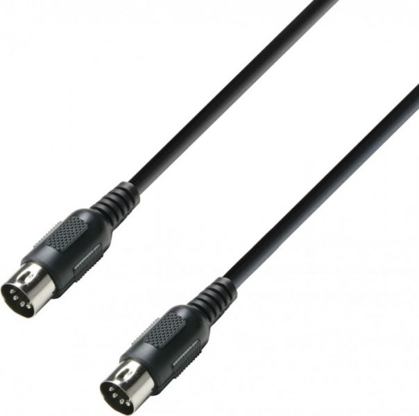 Adam Hall Cables K3 MIDI 0075 BLK MIDI Kabel 0,75 m schwarz