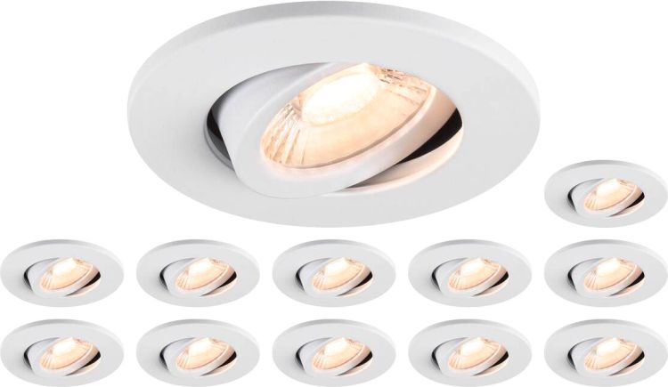 SLV Set bestehend aus 12x 1007090 UNIVERSAL DOWNLIGHT MOVE PHASE, IP20 38° und 1007092 UNIVERSAL -B-Stock-