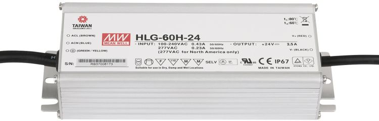 LED Power Supply IP67 24V 60W HLG-60H-24