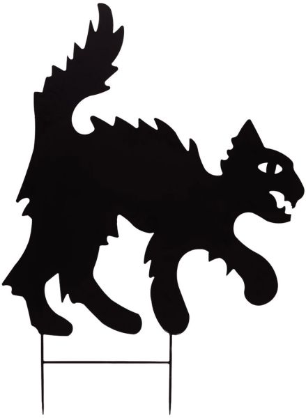 EUROPALMS Silhouette Metall Katze, 67cm