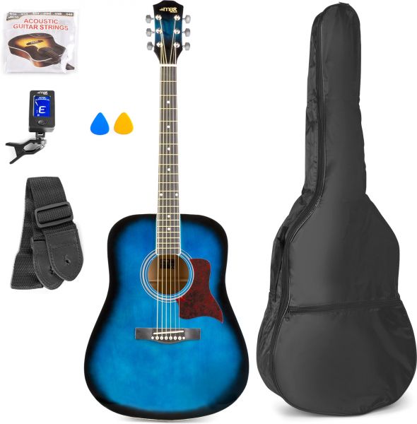 Max SoloJam Western Guitar Pack Blau