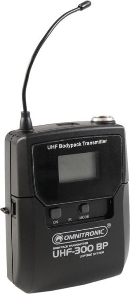 OMNITRONIC UHF-300 Taschensender 823-832/863-865MHz