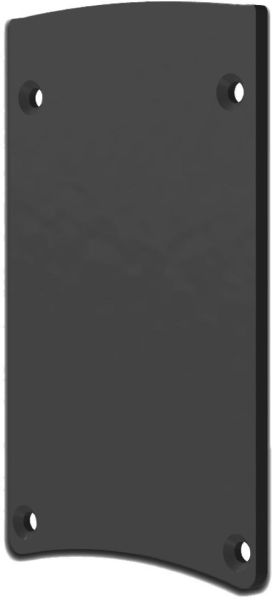 ISOLED Endkappe EC124 Aluminium schwarz für Leuchtenprofil HALON mit Cover C29/C61