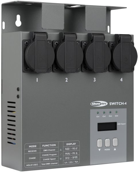 Showtec MultiSwitch  DMX-512 4CH. switch pack