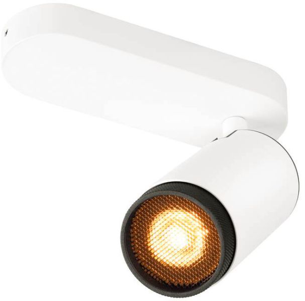 SLV GRIP! L, SPOT CL, single, QPAR51, Deckenaufbauleuchte, zylindrisch, 1 x max. 6 Watt, weiß