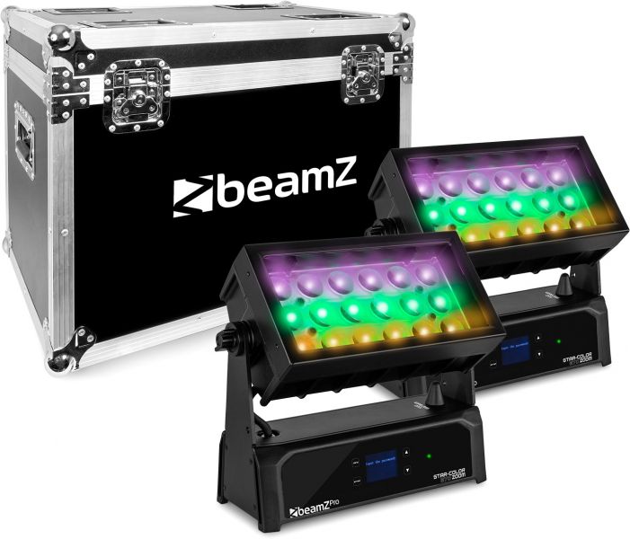 beamZ Pro Star-Color 270Z Wash Zoom 2 Stück im Flightcase