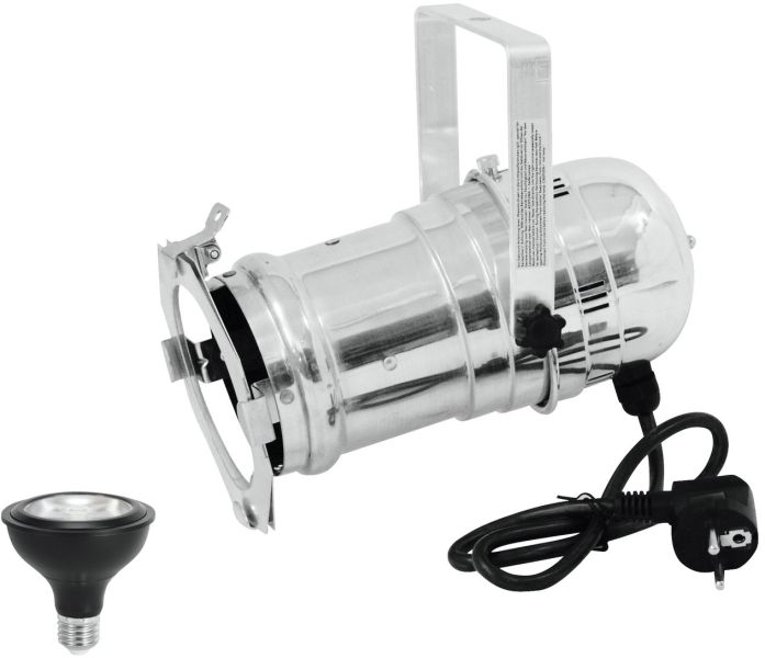 EUROLITE Set PAR-30 Spot sil+ PAR-30 230V COB 12W E-27 LED 1800-3000K dim2