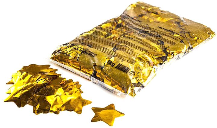 Magic FX Metallic Konfetti Sternförmig Ø55mm  - Gold 1kg