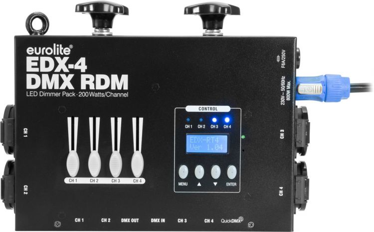 EUROLITE EDX-4 DMX RDM LED-Dimmerpack