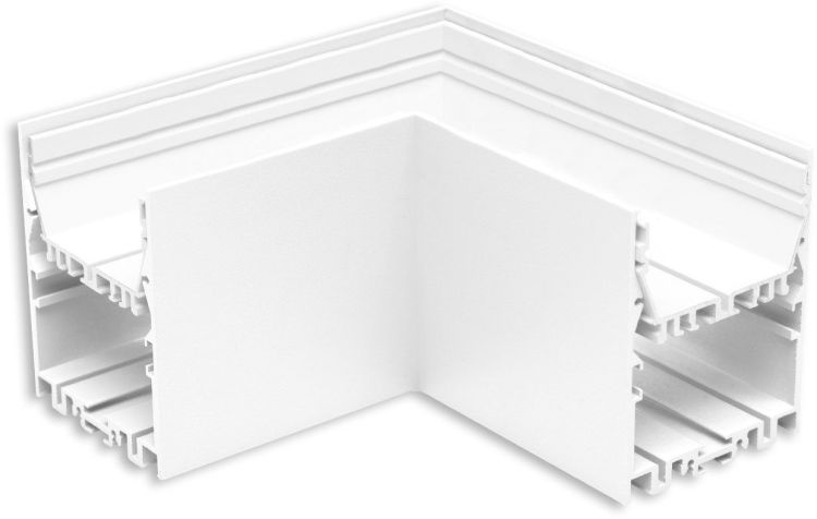 ISOLED LAMP40 90° Eck, geschweißt, 140x140mm, weiß RAL 9003, exkl. Cover