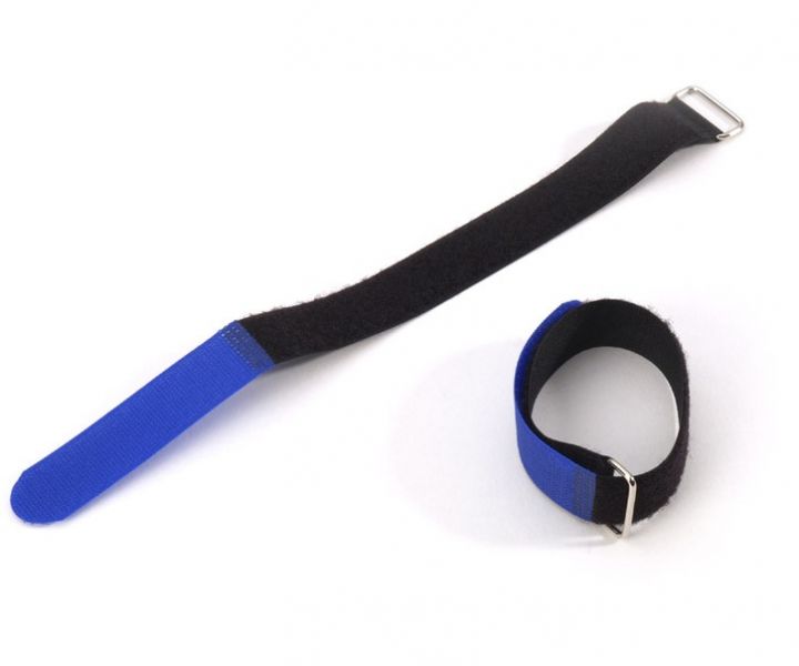 Adam Hall Accessories VR 2530 BLU Klett Kabelbinder 300 x 25 mm blau