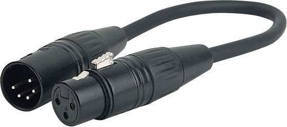 DAP 5 pin XLR Male 3 pin zu XLR Female 25 cm