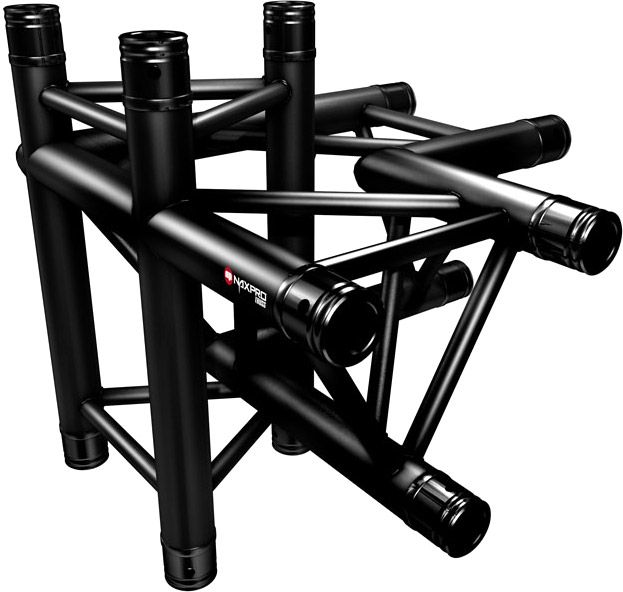 Naxpro-Truss FD 33 C44 90° 4 Weg Winkel
RAL9005 - Schwarz - Seidenmatt