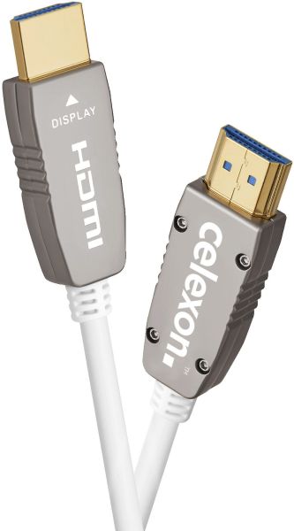 celexon UHD Optical Fibre HDMI 8K 48Gbps Active Kabel 15m, weiß