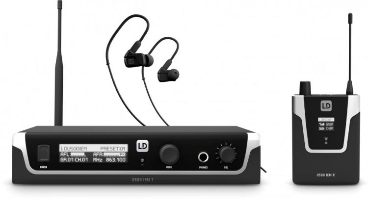 LD Systems U505.1 IEM HP - In-Ear Monitoring-System mit Ohrhörern