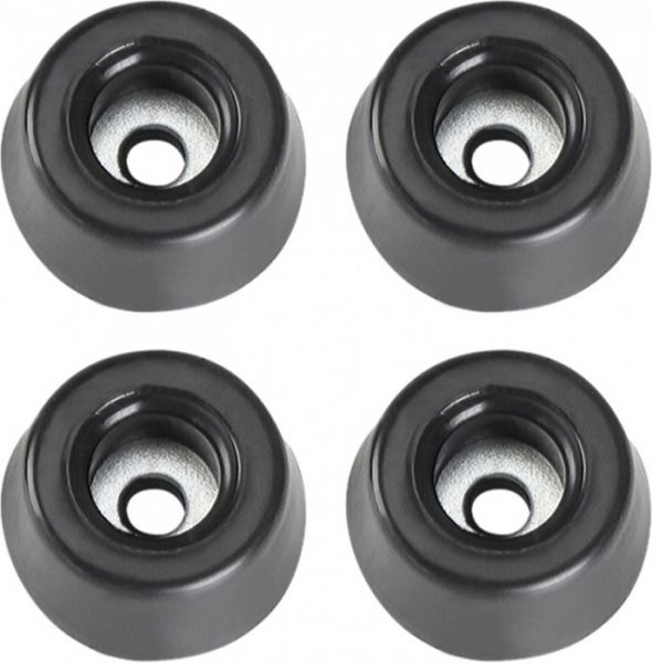Adam Hall Hardware 4903 M4 AH 4er Set Gummifuß 20 x 9 mm schwarz im Beutel